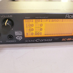 음원 모듈 Roland SC-88vl 케이블 ,전원 포함