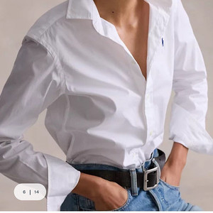 여 polo 폴로 화이트 릴렉스핏 코튼 셔츠 / 블루 스트라이프 셔츠 55-77