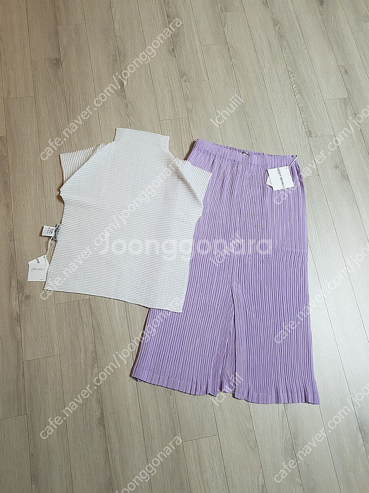 이세이미야케 울리 탑/해칭 스커트 미디기장 ,플리츠플리...--0