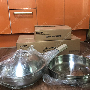 쿠자팬 316 스텐인레스 통5중 코퍼쿠어 28cm 웍 / 스티머(찜용) 팝니다.