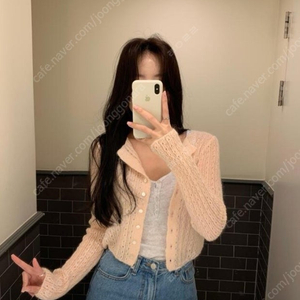 시예샵 시예 코코가디건 피치