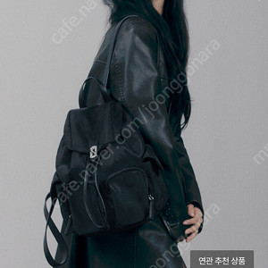 분크 헤이더블포켓백팩 미디윰 블랙