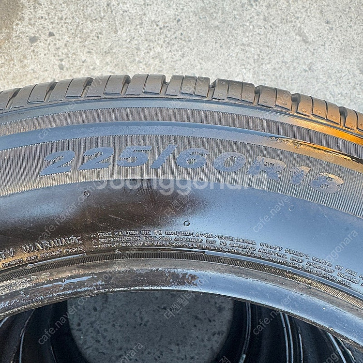 225 60 18 넥센 로디안 GTX 중고 타이어 교체...--2