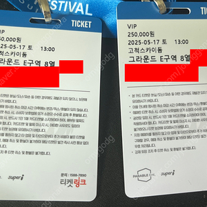 이세계 페스티벌 2025 토요일 공연 양도합니다 명당 2연석