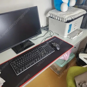 책상+진열장