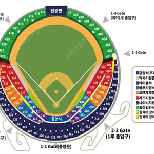 5일 어린이날 엘지 3루 2연석 4연석 오렌지 응원석 명당 통로근처
