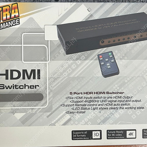 HDMI 스위치 5:1 선택기 새상품 AS589팝니다