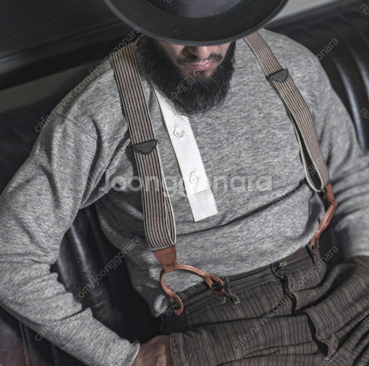 브론슨 헨리넥 플래킷 비대칭 티셔츠 아메카지--3