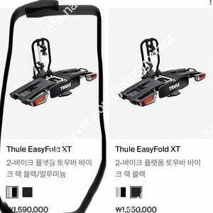 툴레 자전거 캐리어 판매또는 교환