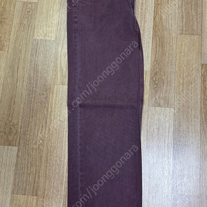 [L] 인템포무드 어글리 다잉 컬러데님 버건디