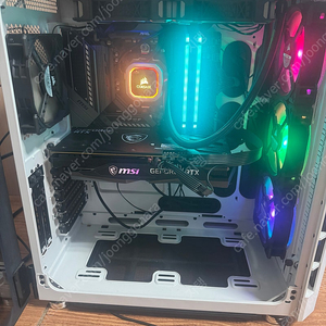 커세어 화이트 RTX3060Ti 본체