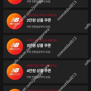 뉴발란스 10만이상 5만쿠폰 25000원