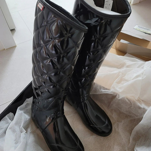 헌터 레인부츠 퀼팅