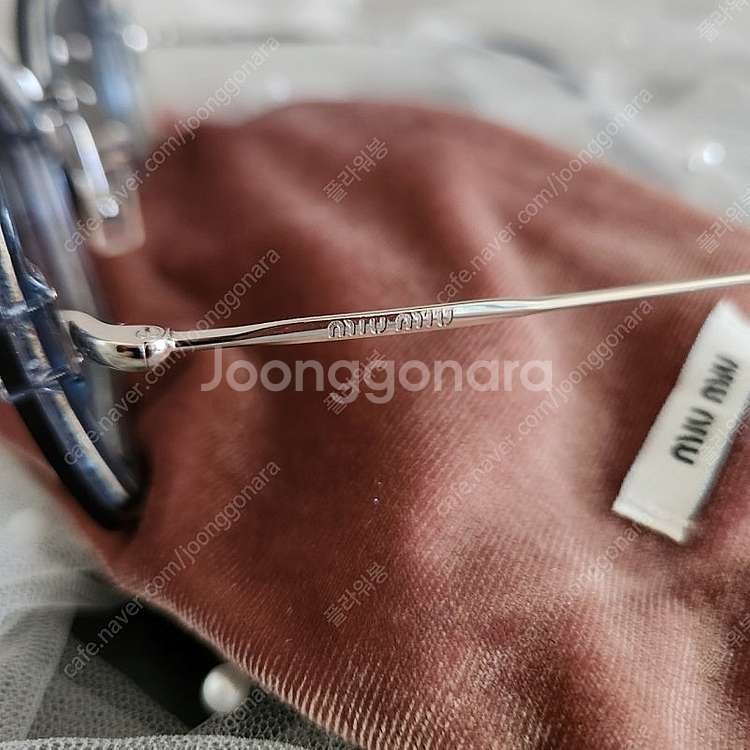 (정품) 새제품 미우미우 글리터 선글라스 썬글라스 블루...--4