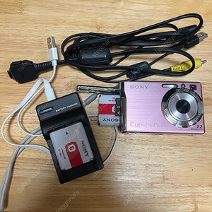 소니 사이버샷 디지털카메라 dsc w80 핑크 디카