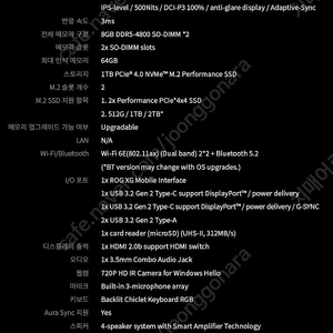 ASUS ROG Flow X16 GV601RM-M6007풀박(익산직거래/택배)