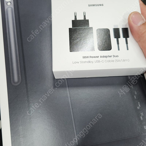 럭시 탭 S10 FE 플러스 키보드 북커버 케이스,충전기 EP-T5020