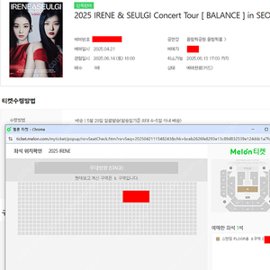 레드벨벳 아이린 슬기 플로어 콘서트 단석 양도