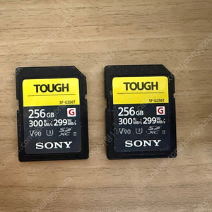 소니 Sony 터프 SD 카드 SF-G256T 2개 일괄 팝니다.