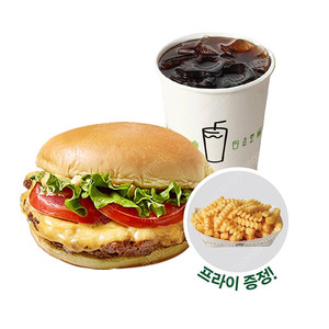 모바일 상품권) 쉐이크쉑 쉑쉑버거 버거 세트(쉑버거1개+프렌치프라이+소다음료S잔)