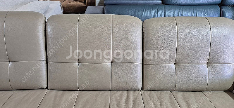 *판매* 자코모 뉴힐링 슈렁큰 천연가죽 4인 소파+스툴...--8
