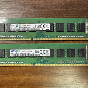 [개인] 삼성전자 DDR3 4G PC3-12800 단면 램 2개 일괄 판매합니다.
