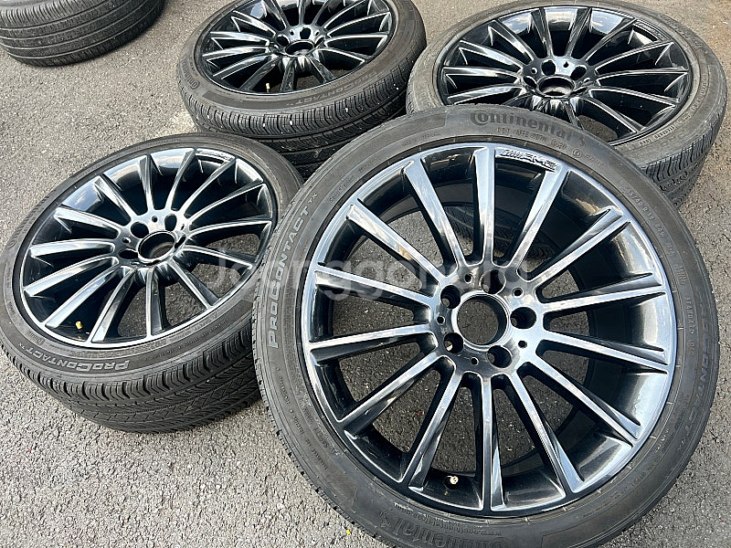 벤츠 19인치 E클래스 CLS 마차 AMG 정품 휠타이...--0
