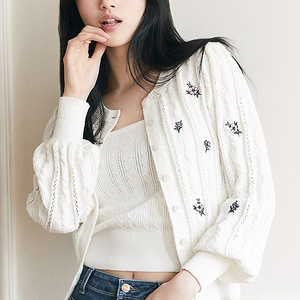 게스 꽃자수 게스 수지 가디건