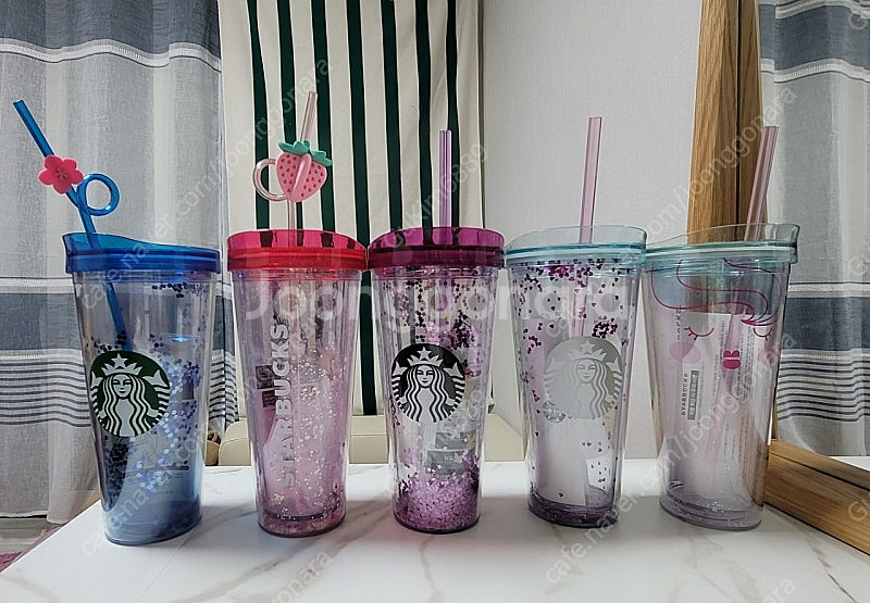 스타벅스 글리터 콜드컵 650ml 5종 세트(새산품)--0