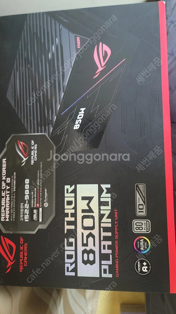 ASUS THOR 850w platinum 풀박스.--0