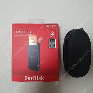 미개봉) 샌디스크 SSD 외장하드 2TB + 케이스