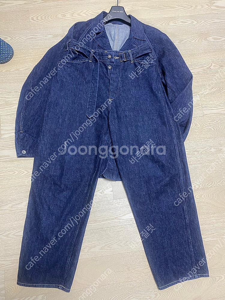 코모리21 워크자켓/벨티드데님 셋업--1