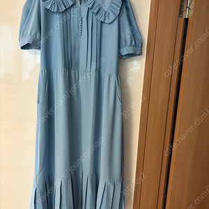 바이씨니 바이플로우 빅카라 벌룬소매 퍼프 롱원피스 하객룩 임부복 맘룩