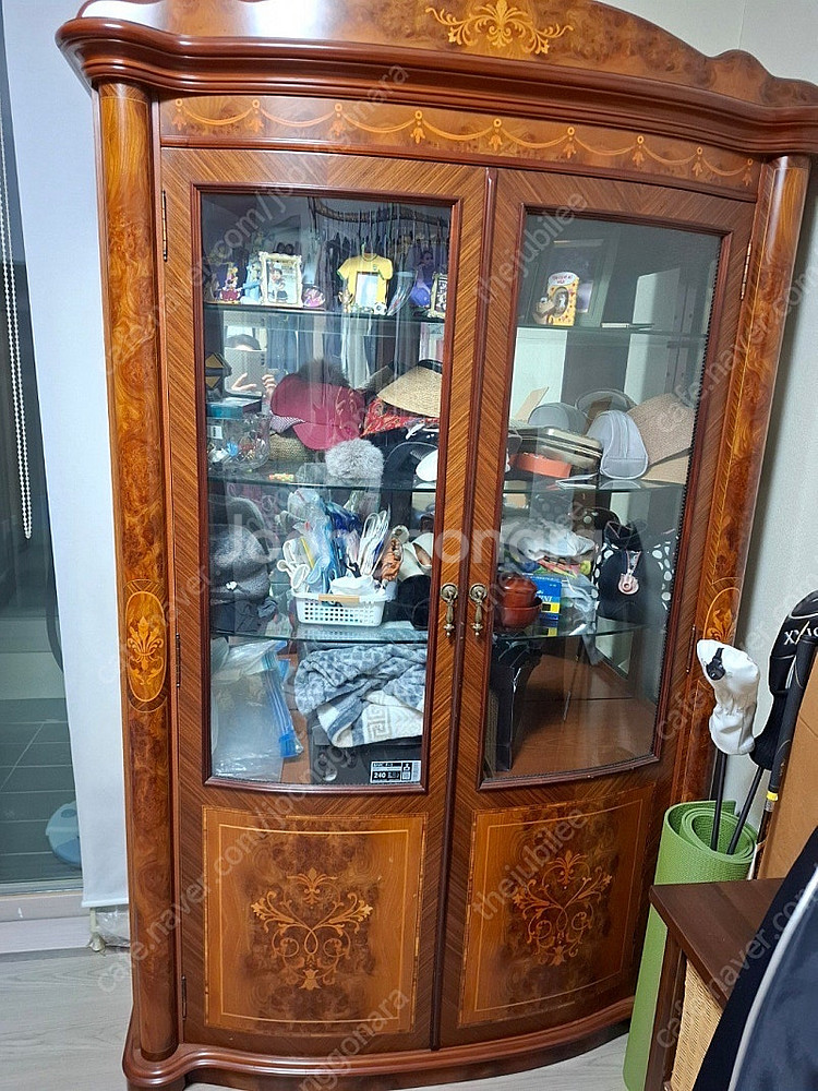 한국가구 수입라인 유리장식장--0