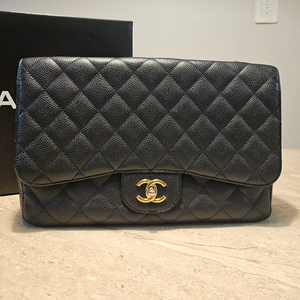 샤넬 클래식 점보 금장(라지)