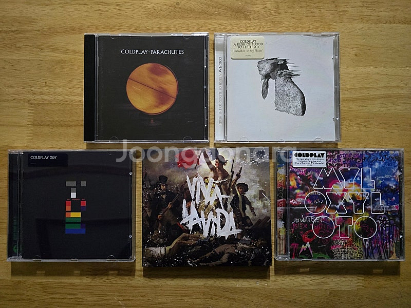 CD 음반 Coldplay 콜드플레이 앨범 5장--0