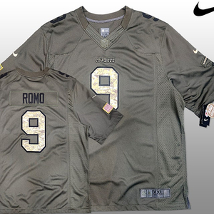 NFL Dallas Cowboys #9 Tony Romo Salute to Service 풋볼져지 정품Nike 2XL(115-120) (무료배송)