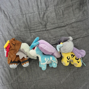가격 조정) 포켓몬스터 앤테이 라이코 스이쿤 인형 돌즈 세트