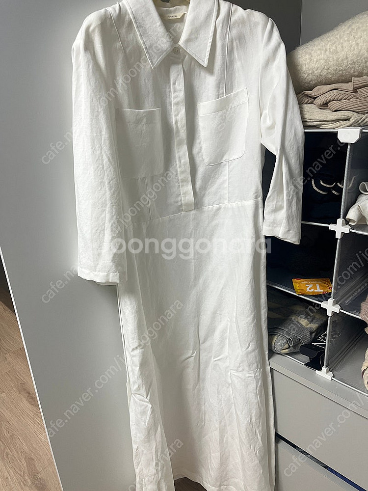 오브네어 오가닉 셔츠 드레스 새상품--2