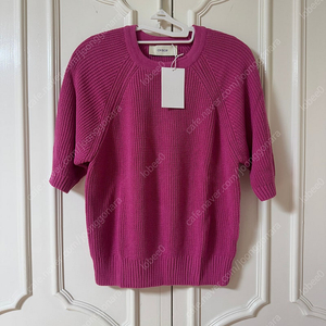 [새상품] 오브오브 반팔 니트 핑크 ALLEN RAGLAN KNIT
