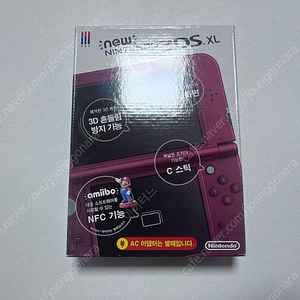 [새제품] 뉴 닌텐도 3ds xl - 메탈릭 레드 미사용