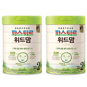 파스퇴르 위드맘 2단계 분유 2통