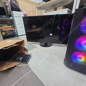 안산 개인) i5 10400 모니터 키보드 마우스 헤드셋 풀셋