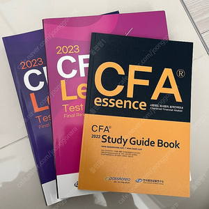 CFA testbank 테스트뱅크, 가이드북