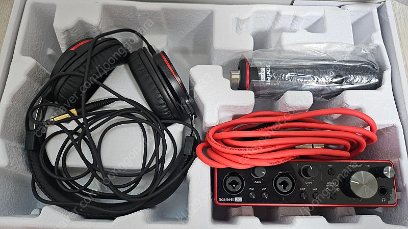 Focusrite Scarlett 포커스라이트 스칼렛 2i2 Studio 3세대 (오디오 인터페이스 헤드셋 마이크)... 이미지