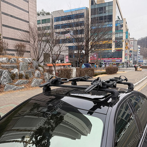 툴레 자전거 캐리어 (bmw5시리즈 g30) 가로바 + 세로바(2개)