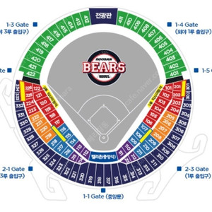 5월5일,6일,7일 두산vsLG 1루3루네이비외야블루레드