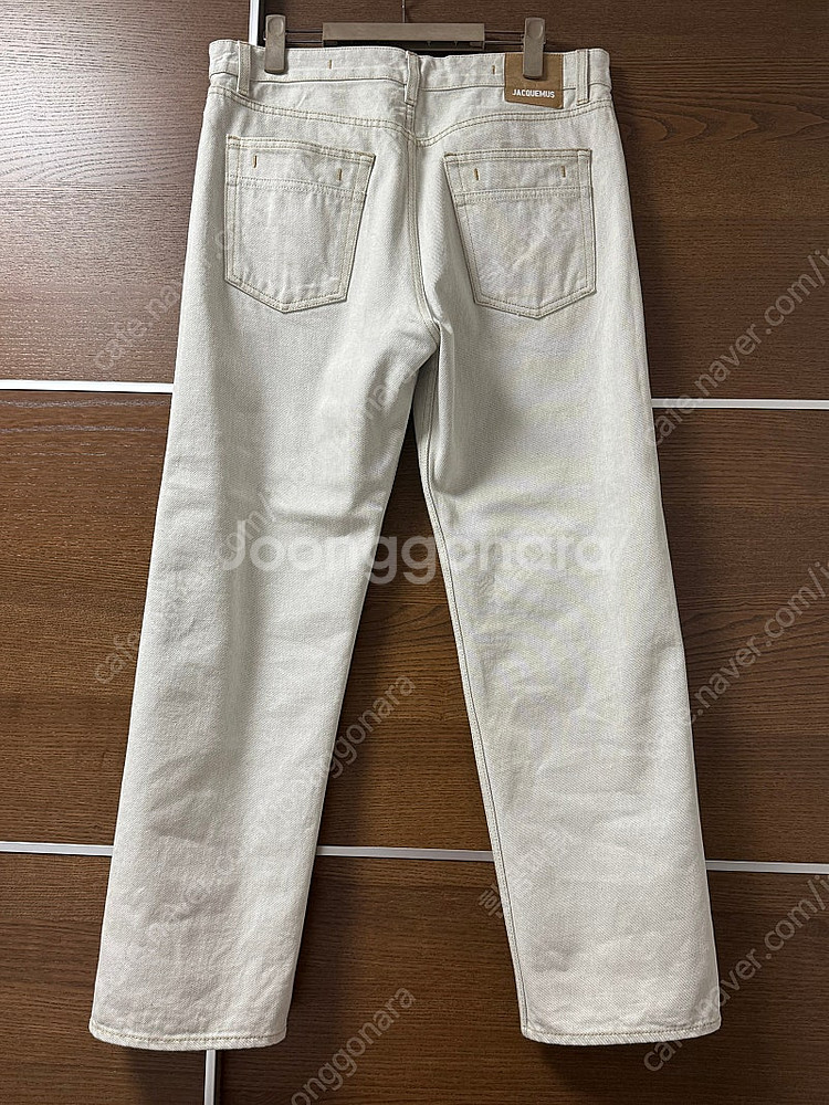 자크뮈스 르 파피에 오프 화이트 데님 팬츠 32(33-34)--2