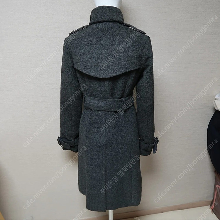 에상스 여자 그레이 울 트렌치 55 코트 두툼한 자켓 봄 가을 겨울 거의새거 (롱원피스 롱스커트 하객룩 정장 무스탕...--5