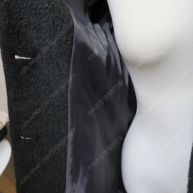 에상스 여자 그레이 울 트렌치 55 코트 두툼한 자켓 봄 가을 겨울 거의새거 (롱원피스 롱스커트 하객룩 정장 무스탕...--6